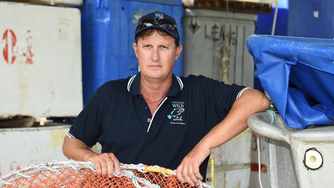 Hervey Bay commercial fisherman Brett Fuchs. Photo: Alistair Brightman.