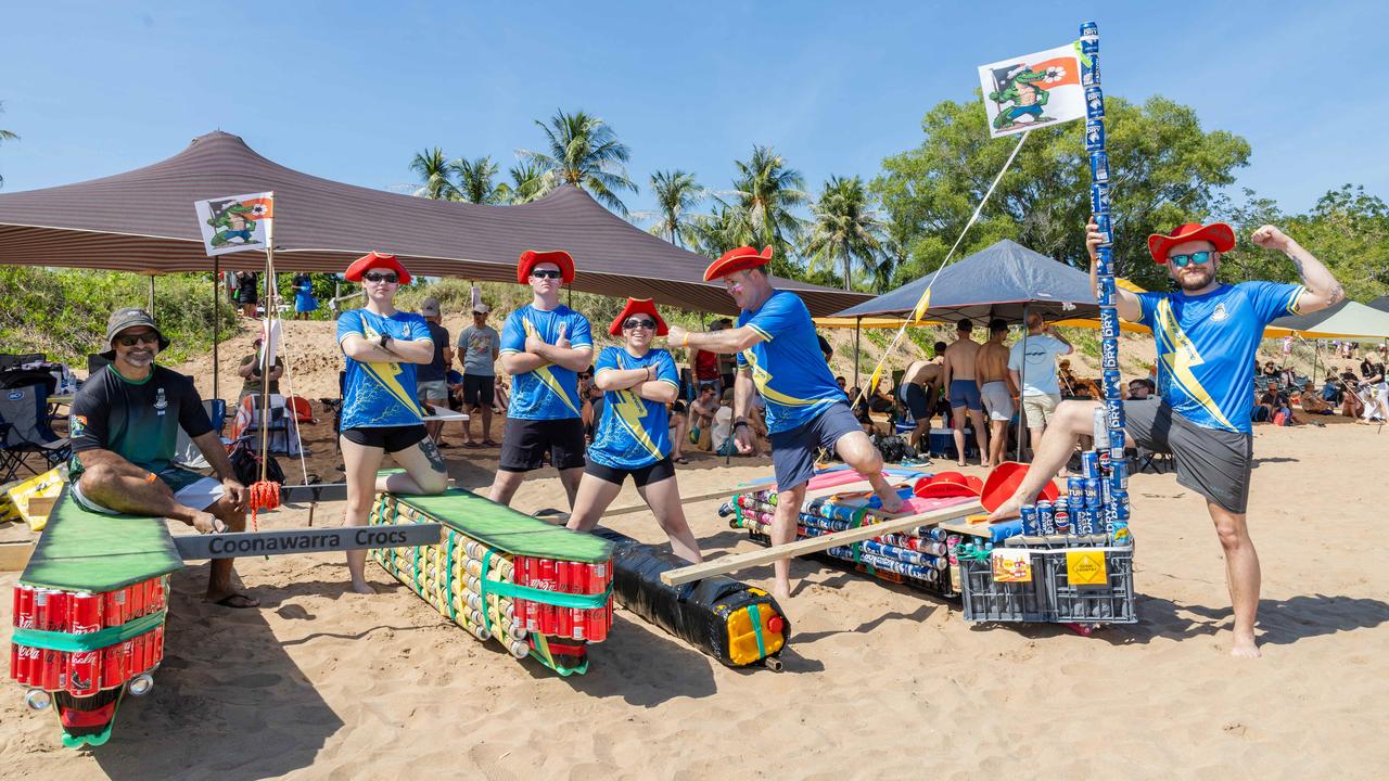 Coonawarra Crocs at the Darwin Beer Can Regatta at Mindil Beach, 2025. Picture: Pema Tamang Pakhrin