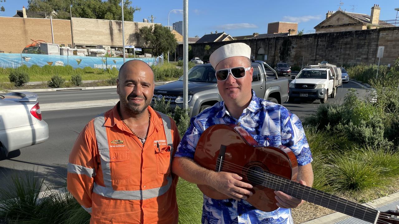 Tony Barakat works across the road from Nick Henning and hears ‘a lot of beeping, a lot of support’ for him. ‘With everything the way the world is at the moment, it’s a good change, especially knowing his back story’.