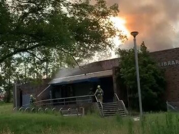 Blaze at abandoned library site on the northern beaches