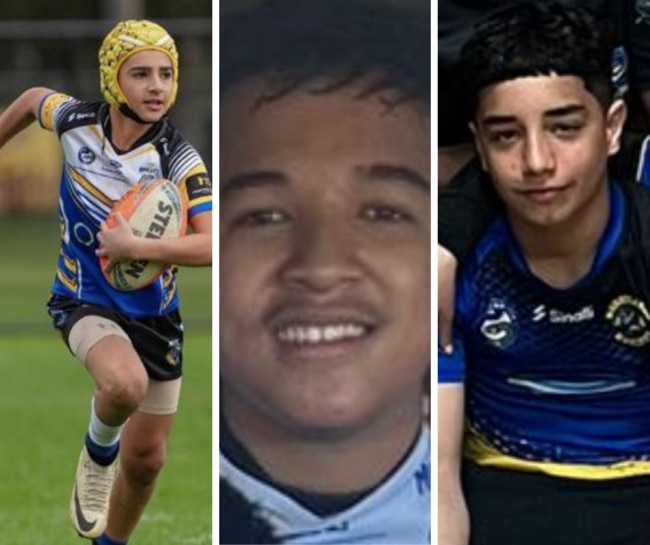 Elias Moussa, Xavier Young and Jonathan Greige of Maulers United.