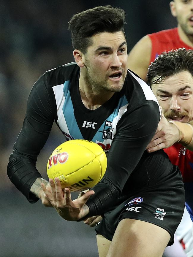 Chad Wingard in action for Port Adelaide. Picture: Sarah Reed