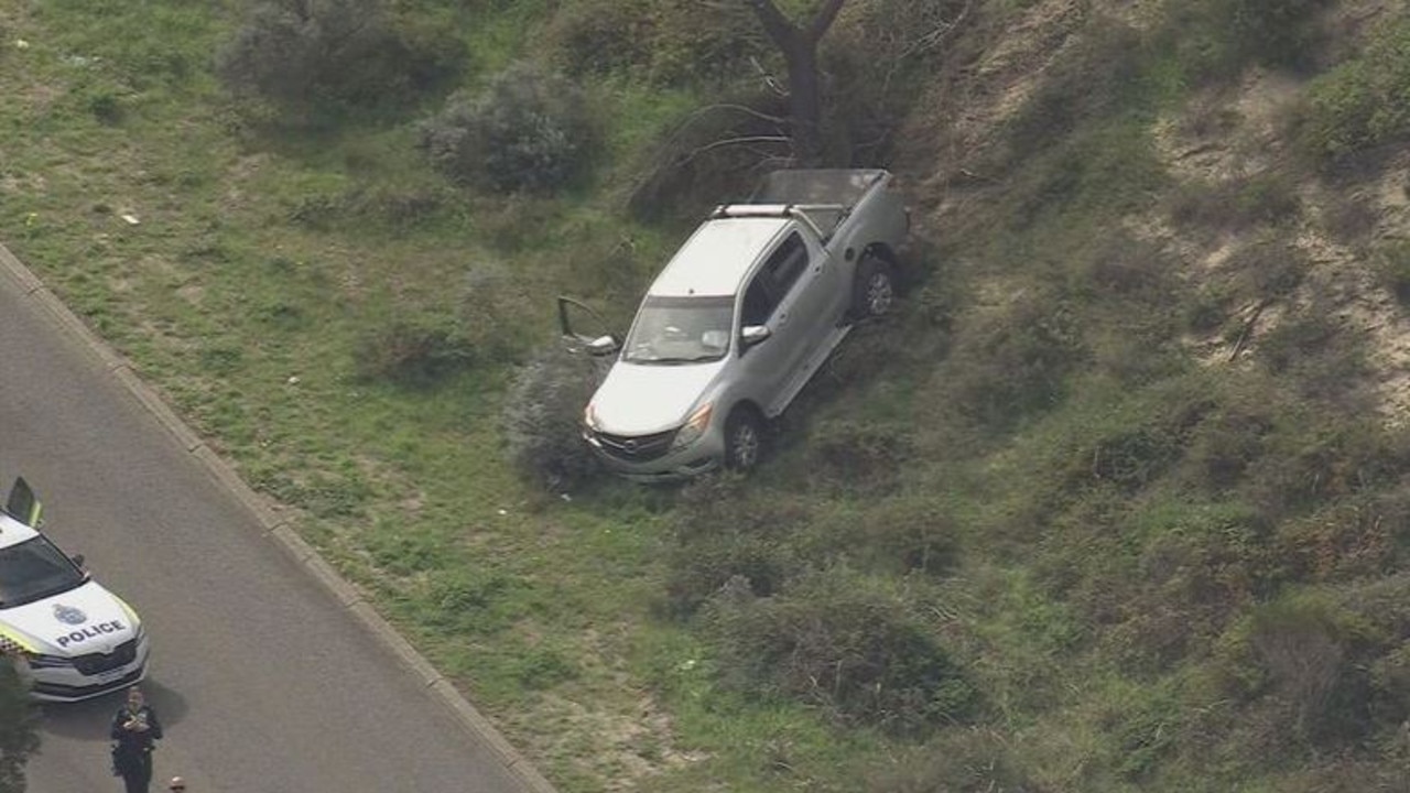 The severed leg of a man has been found by a good Samaritan moments after the victim was allegedly mowed down by a work colleague following a verbal altercation. Trae Black, 29, was found on Perth’s West Coast Highway near the Boulevard in City Beach on Monday morning. Picture: 9News