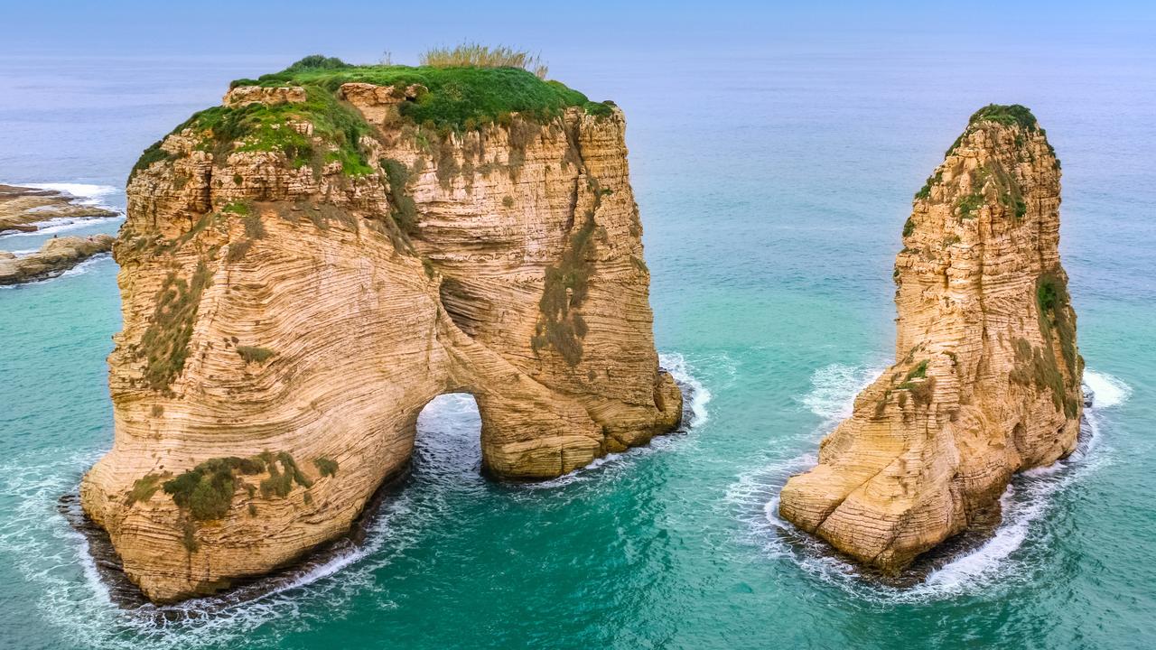 Beirut features stunning scenery like Pigeon Rocks. Lebanon ranked fifth on the Destinations on the Rise list (2016-2018).