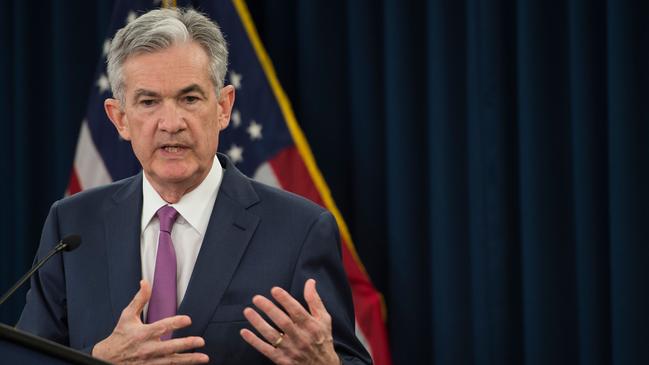 Federal Reserve Board Chairman Jerome Powell last week reaffirmed the bank’s plan to return inflation to its 2 per cent target. Picture: AFP