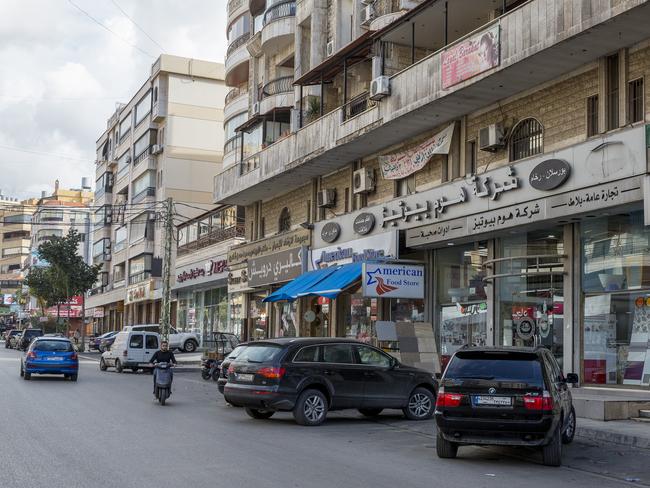 Sainte Therese Road in Beirut where Sally Faulkner attempted to kidnap her two children. Picture: Ella Pellegrini