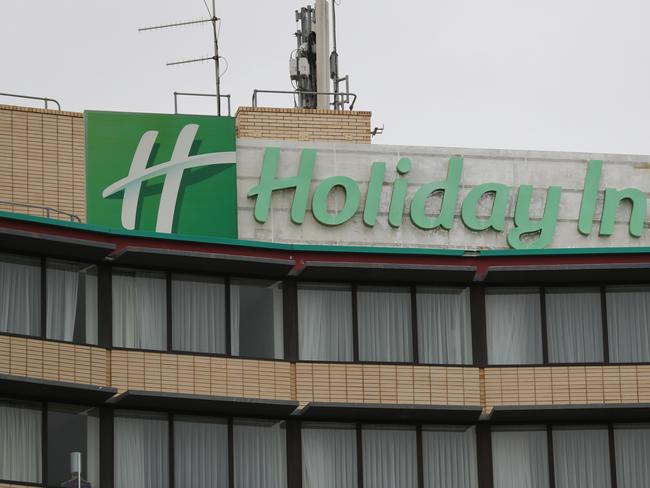 A female authorised officer was working at the Holiday Inn at Melbourne Airport and tested positive for COVID-19 late on Sunday. Monday FEBRUARY 8, 2021. Picture: David Crosling