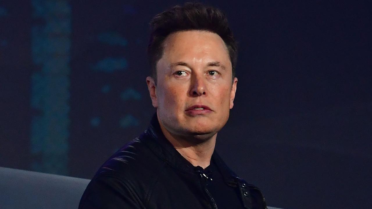 Tesla shares were down 2.6 per cent as investors slam Elon Musk’s Twitter obsession. Picture: Frederic J. Brown/AFP