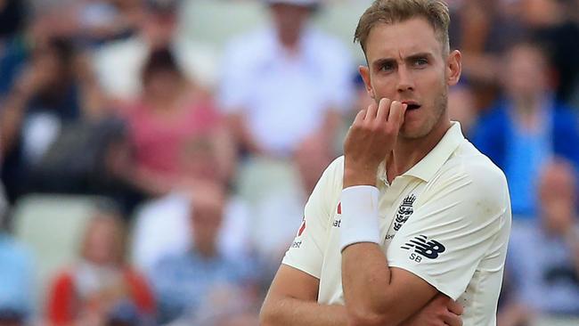 Stuart Broad had to take on a huge workload in Anderson’s absence.