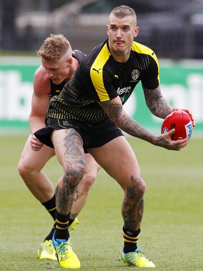 Dustin Martin is a proven scorer over the long haul. Picture: Michael Klein