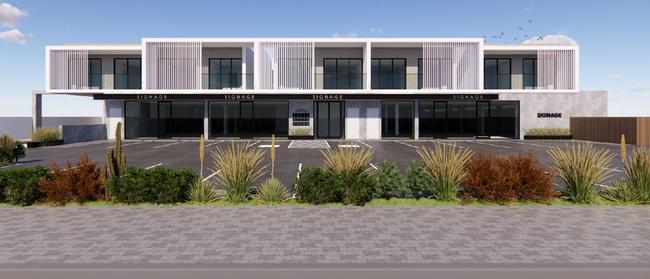 A two-storey development has been proposed for Grange Rd, Findon, with a retail and 12 apartments, plus basement carpark.