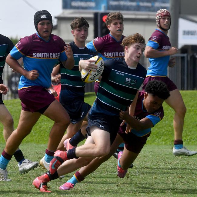 Elijah Breen. QLD Rugby Union State Championships (17-18 years boys) at the Townsville Sports Precinct. Friday May 23. South Coast against Metro North. Picture: Evan Morgan