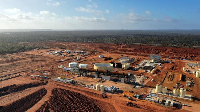 Lynas Rare Earths’ processing plant at Kalgoorlie, Western Australia. Picture: Bloomberg