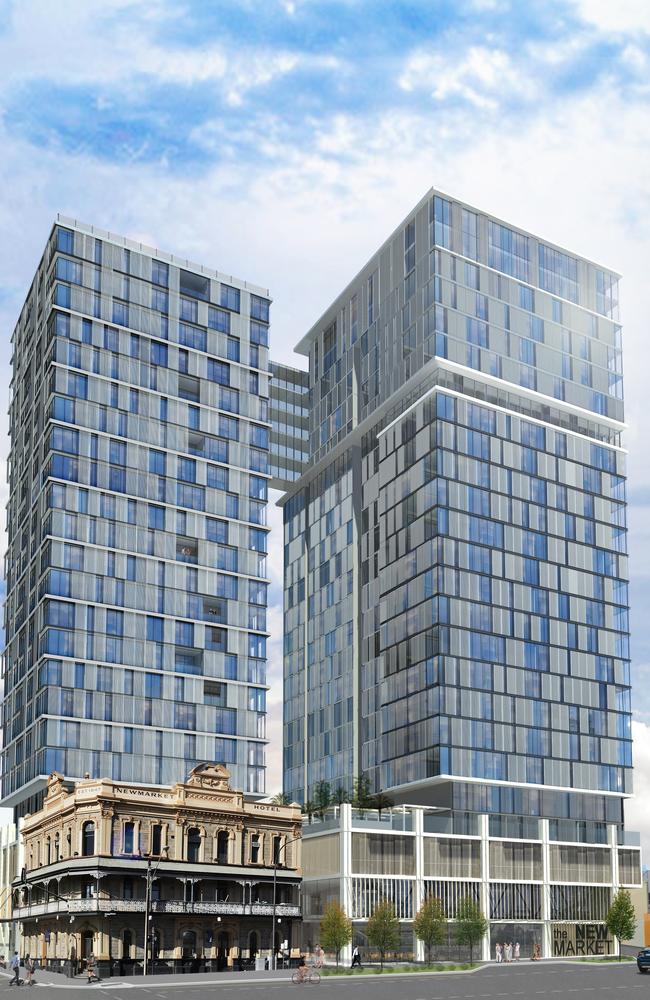 An artist’s impression of the One North Tce development.