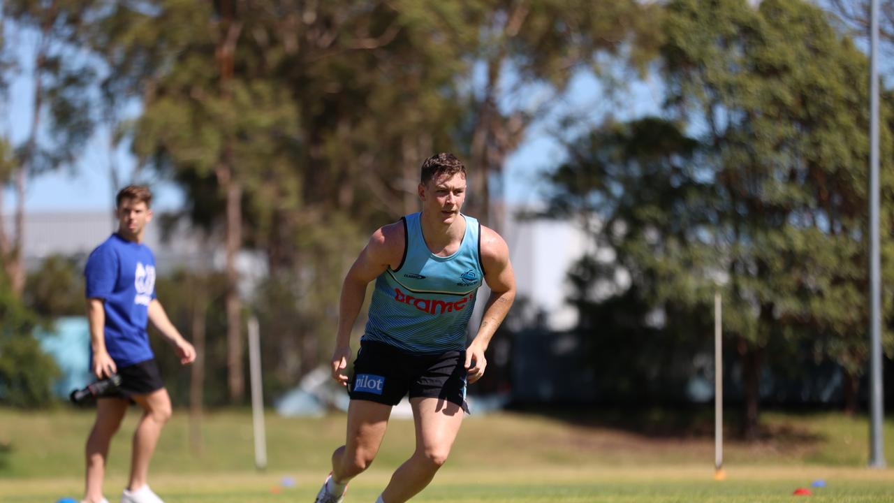 Kade Dykes‘ pre-season ended abruptly. Picture: Supplied by Sharks
