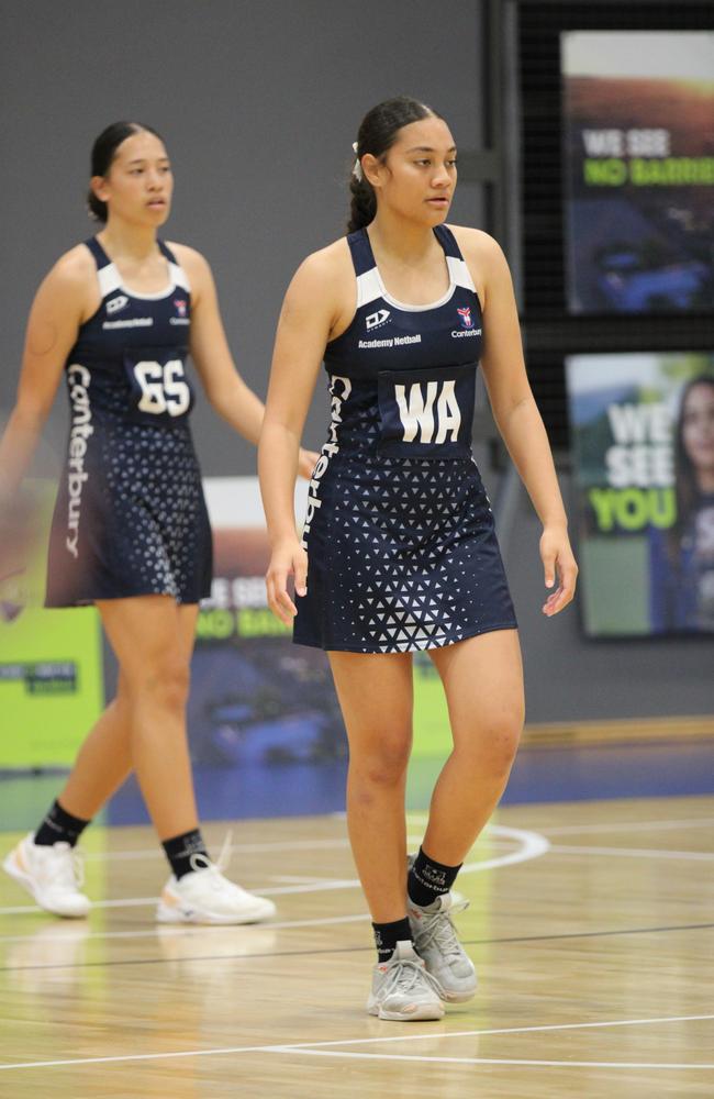 QISSN 2024 division one grand final - Canterbury College v Somerset College. Pictured: WA Juliana Tamala and GS Harmony O'Brien