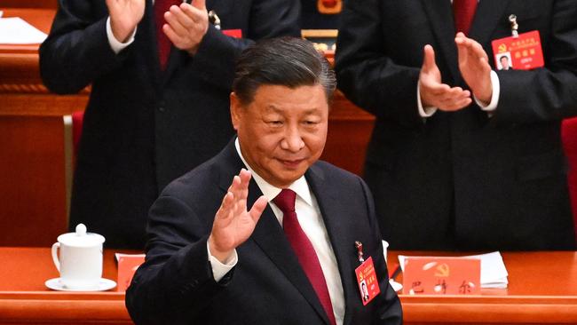 China's President Xi Jinping arrives for the opening session of the 20th Chinese Communist Party's Congress at the Great Hall of the People in Beijing. Picture: AFP