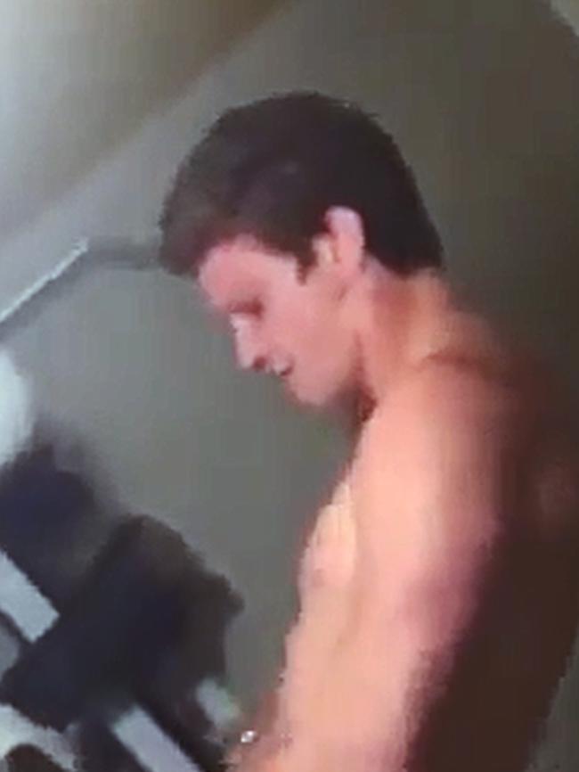 A screenshot of a video allegedly showing Dylan Napa having sex with a woman.