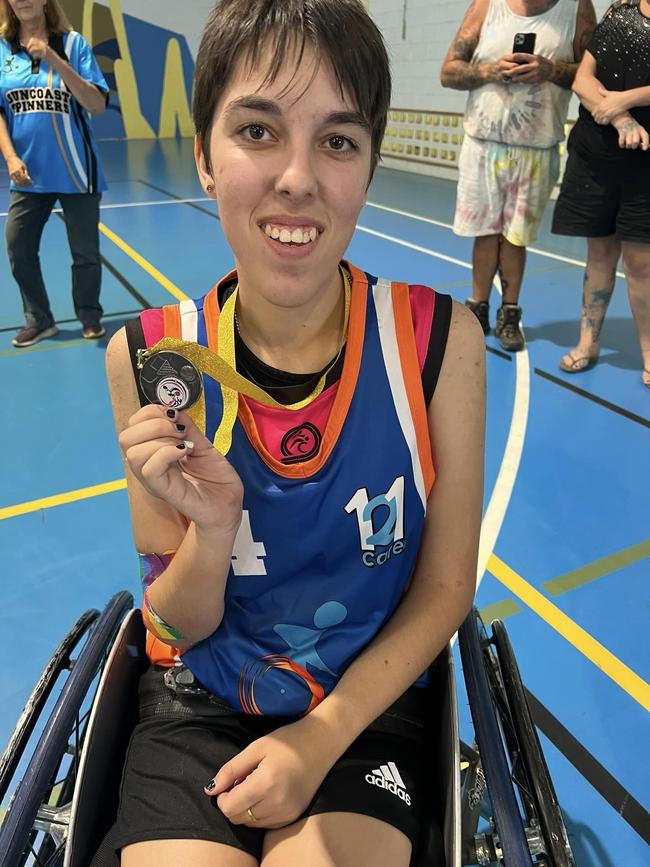 Gorja Ebert plays for the Fraser Coasters Wheelchair Basketball Club. Photo: Contributed.