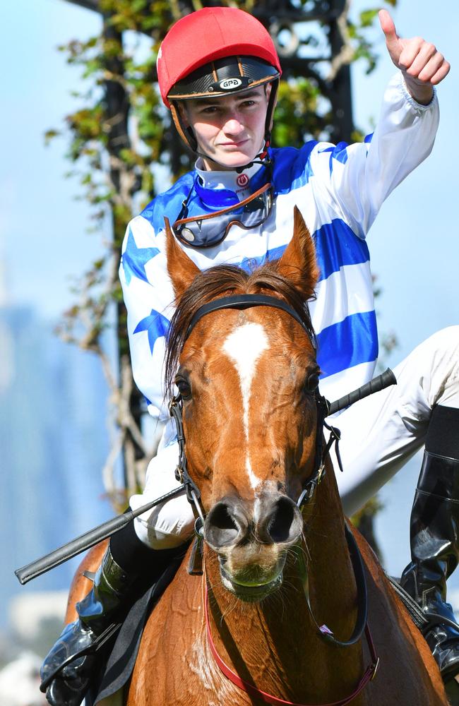 Regan Bayliss likes it after Redkirk Warrior played with his rivals. Picture: Getty Images