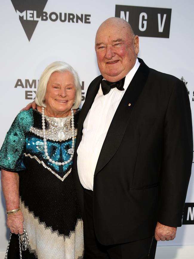 Paula Grace and Lindsay Fox at last year’s NGV Gala. Picture: Ryan Pierse/Getty