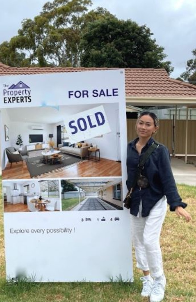 She saved up $70,000 to purchase one of her homes. Picture: Supplied