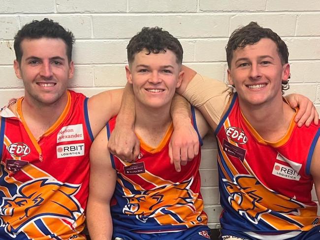 The Griffin brothers played senior footy together for the first time.