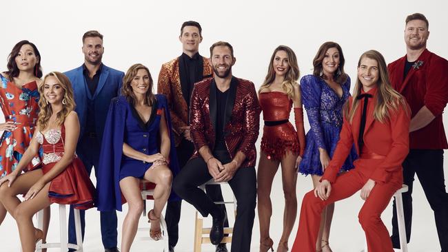 The <i>Dancing with the Stars’ </i>2020 cast Dami Im, Angie Kent, Beau Ryan, Claudia Karvan, Ed Kavalee, Travis Cloke, Chloe Lattanzi, Celia Pacquola, Christian Wilkins and Dean Wells.