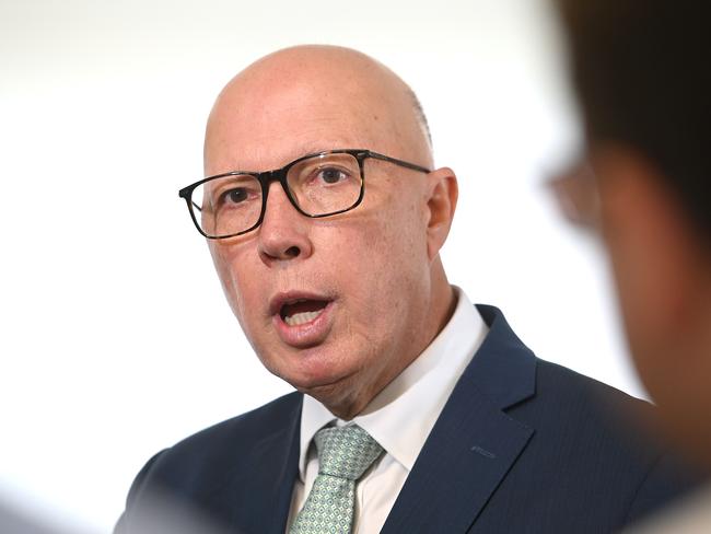 Opposition Leader Peter Dutton’s family has made $30 million of property transactions across 26 pieces of real estate over 35 years. Picture: NewsWire/John Gass