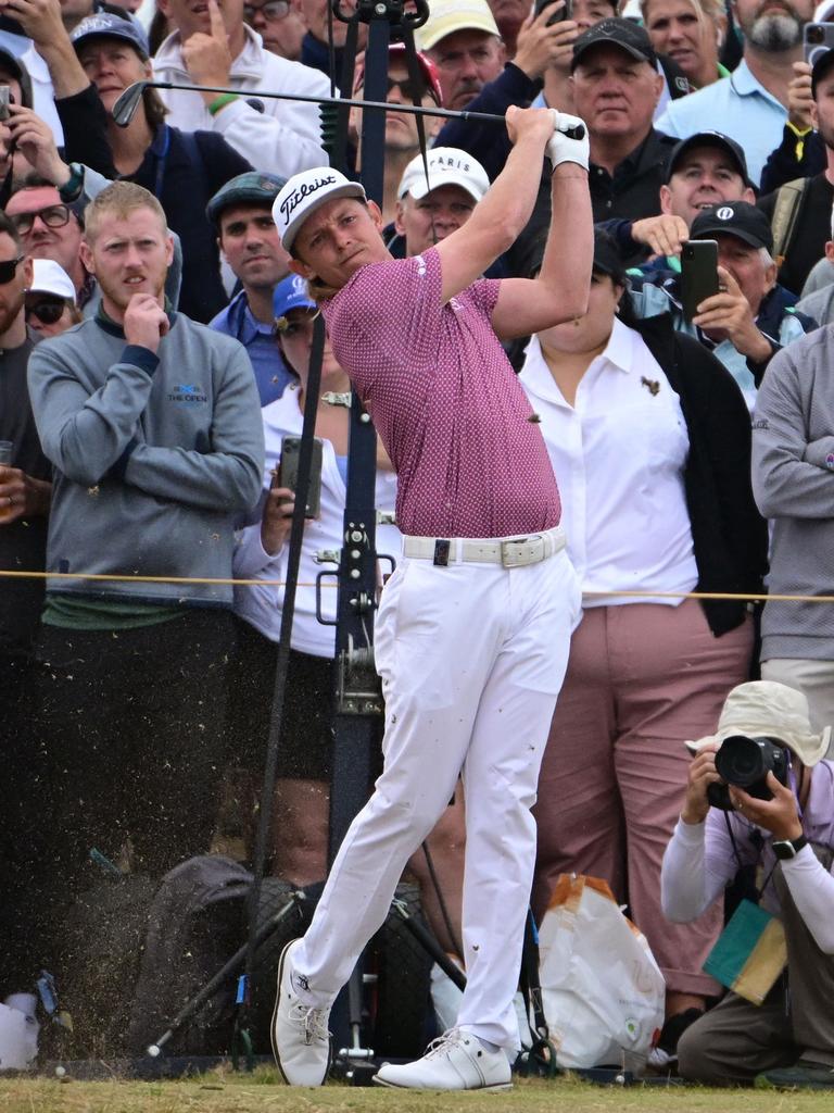 Smith in action during the final round. Andy Buchanan / AFP