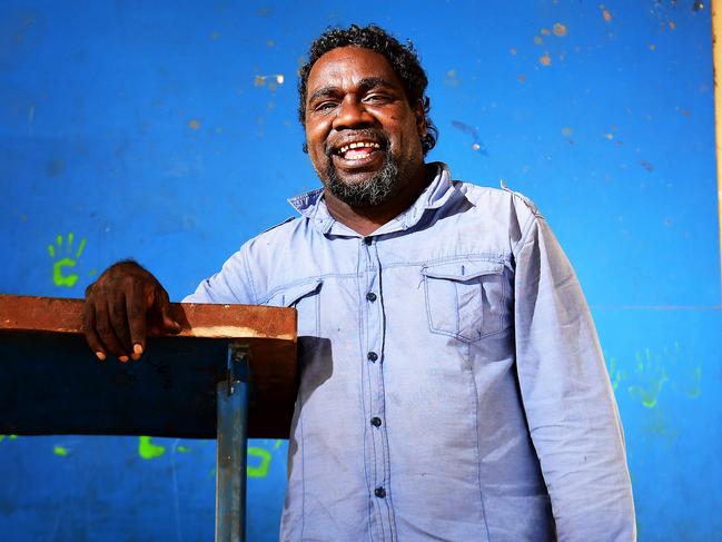 Darren Farrell, Minyerri community traditional owner and reverend. "We want a good, happy, healthy environment for our kids." Picture: Justin Kennedy