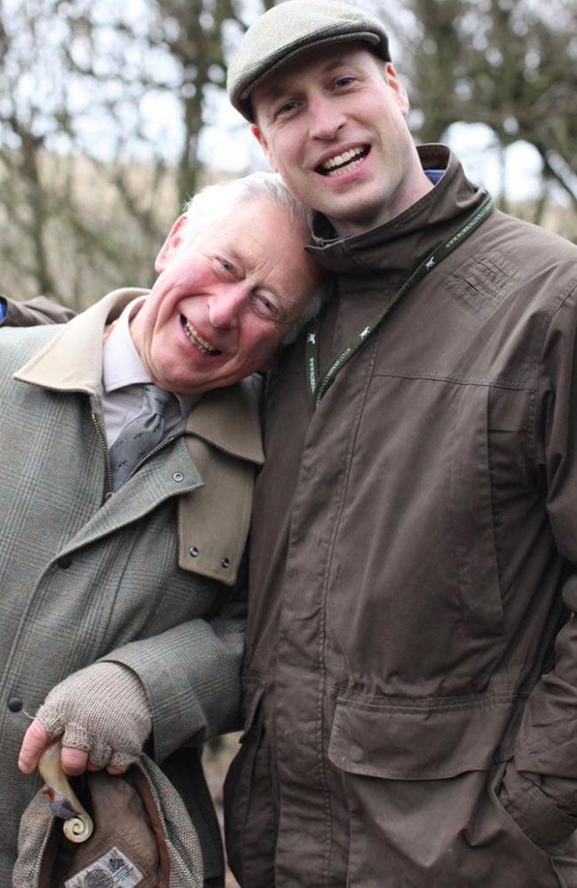 Prince William and King Charles for a Father's Day photo. Picture: Kensington Palace/Instagram