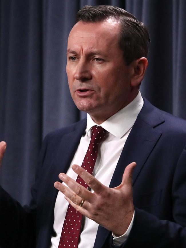 WA Premier Mark McGowan. Picture: Colin Murty