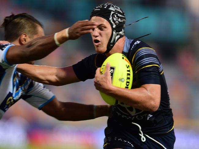 Kalyn Ponga representing the Cowboys in the NYC. Picture: Evan Morgan