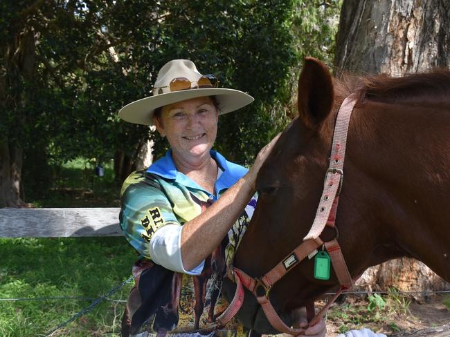 Mackay Riding for the Disabled president Rebecca Sharp and vice president Ros Ferguson at Mackay Riding for the Disabled. Picture: Madeleine Graham