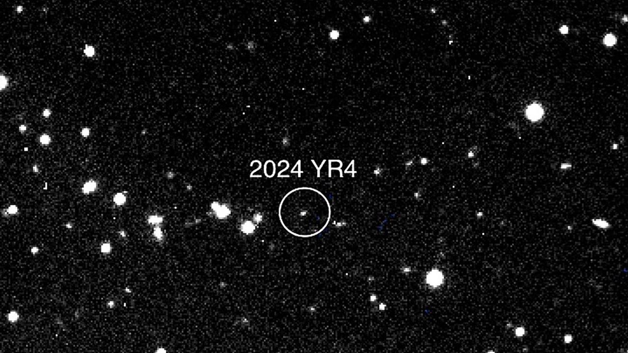 The asteroid now has a 1.5 per cent probability of hitting earth in 2032. Picture:, Handout / NASA/Magdalena Ridge 2.4m telescope/New Mexico Institute of Technology/Ryan / AFP