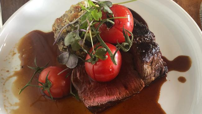 The beef fillet at d'Arry's Verandah restaurant.