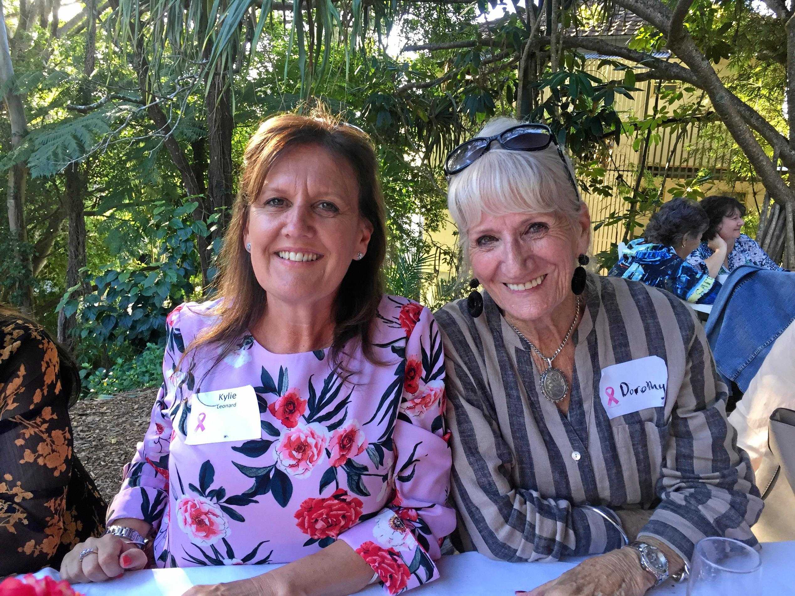 CANCER FUNDRAISER: Kylie Leonard and Dorothy McCartney. Picture: Caitlin Zerafa