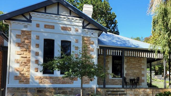 The 1906 stone house.