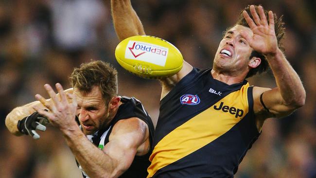 Travis Cloke’s Magpies and Alex Rance’s Tigers struggled in 2016.