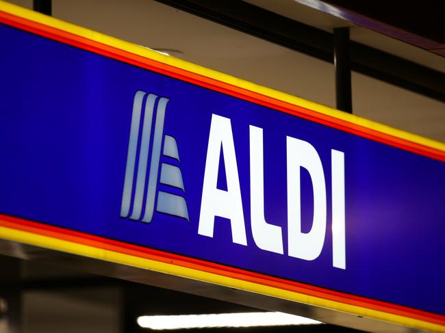 SYDNEY, AUSTRALIA - NewsWire Photos MAY 23, 2021: A general view of Aldi Supermarket signage in Surry Hills in Sydney, Australia. Picture: NCA NewsWire / Gaye Gerard