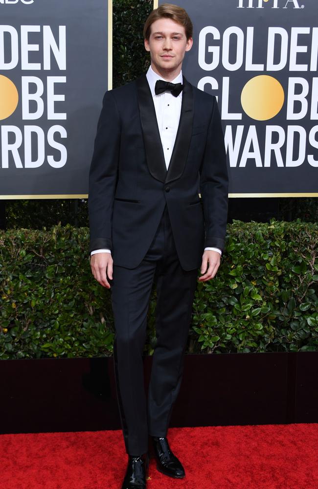 British actor Joe Alwyn arrives for the 77th annual Golden Globe Awards on January 5, 2020, at The Beverly Hilton hotel in Beverly Hills, California. (Photo by VALERIE MACON / AFP)