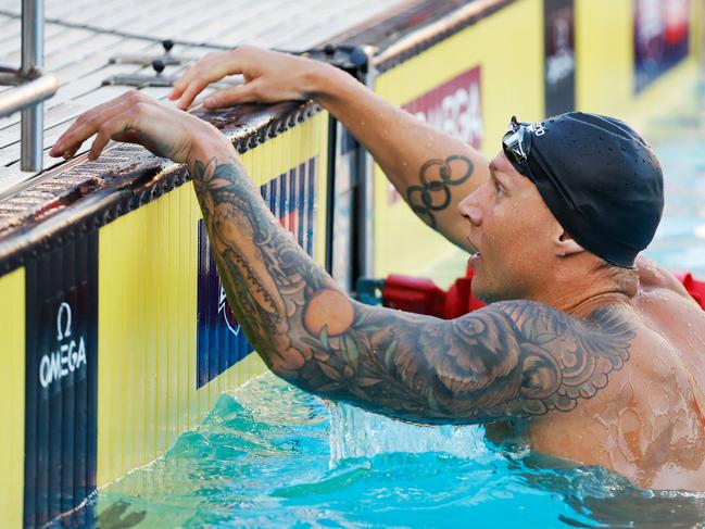 Caeleb Dressel is arguably the biggest challenge for Chalmers - in a competitive field. Picture: Getty