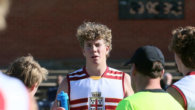 Prince Alfred College forward Patrick Weckert kicked six goals in a semi-final win over Immanuel on Saturday. Picture: Prince Alfred College