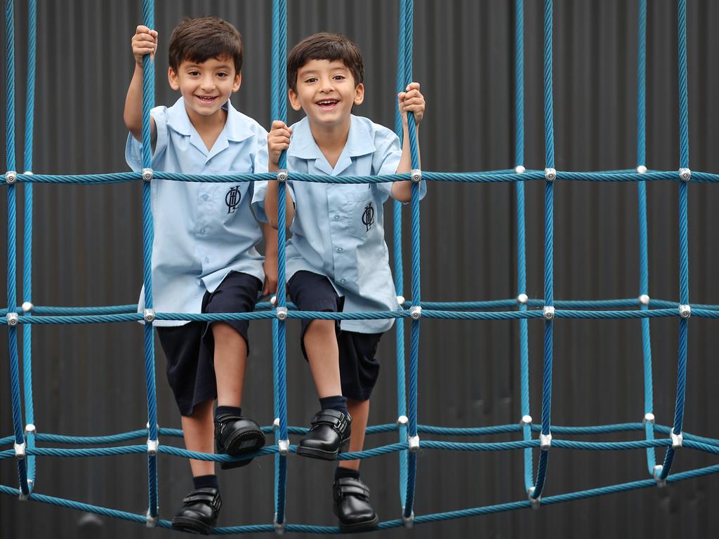 The brothers came moved from interstate over the school holidays. Picture: David Caird