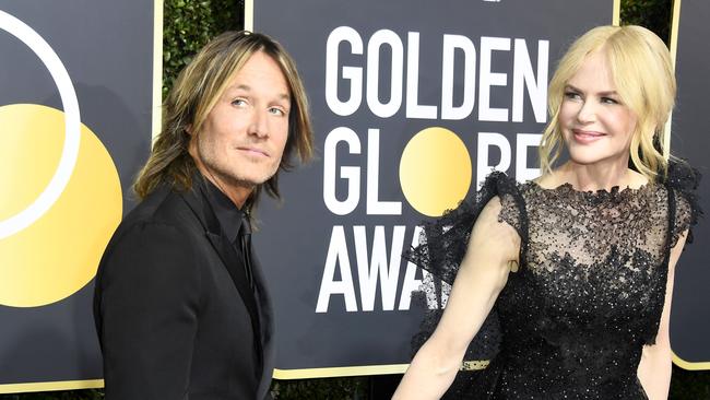 Keith Urban and Nicole Kidman on the red carpet.