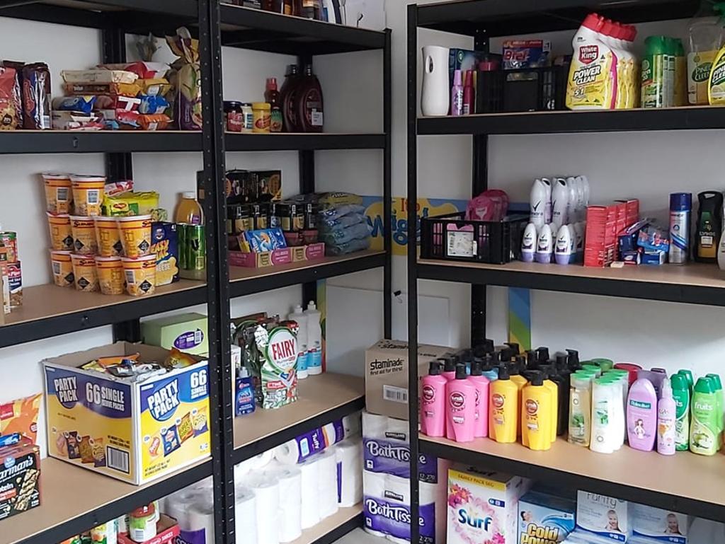 The mum said she stored her extras in her walk-in pantry and also on shelves in the garage. Picture: Facebook/Budgeting, Food, Stockpiling, Savings Ideas, Life Help Australia