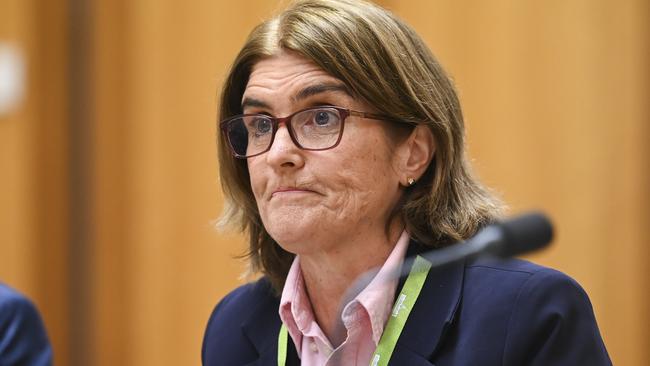 CANBERRA, AUSTRALIA, NewsWire Photos. OCTOBER 26, 2023: Governor of the Reserve Bank of Australia Michele Bullock appears before Senate estimates at Parliament House in Canberra. Picture: NCA NewsWire / Martin Ollman