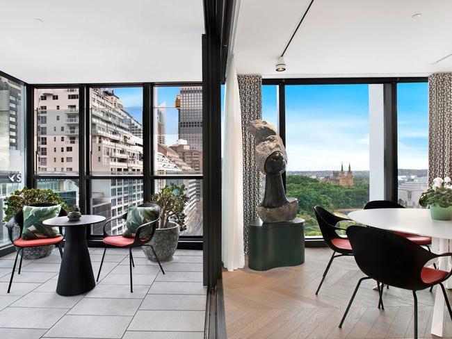 The Elizabeth St, Sydney apartment has great city views.