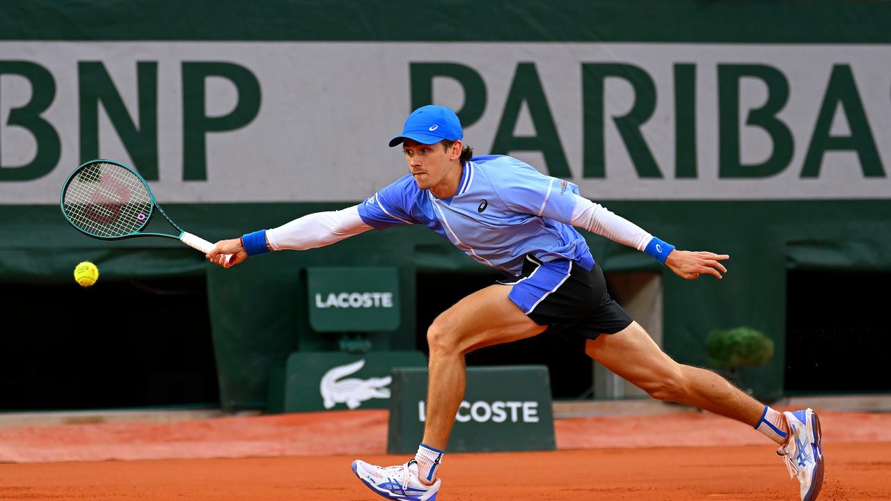 Alex de Minaur was a wall at the back of the court. Photo by Clive Mason/Getty Images.